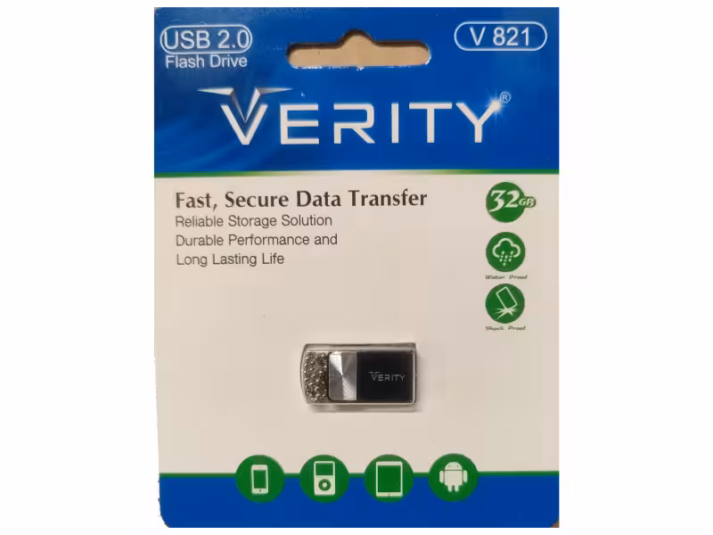 فلش مموری وریتی Verityمدل V821 ظرفیت 32 گیگابایت USB 2.0