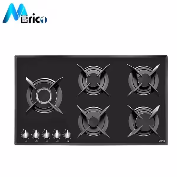 گاز رومیزی کن IG8502 پنج شعله شیشه