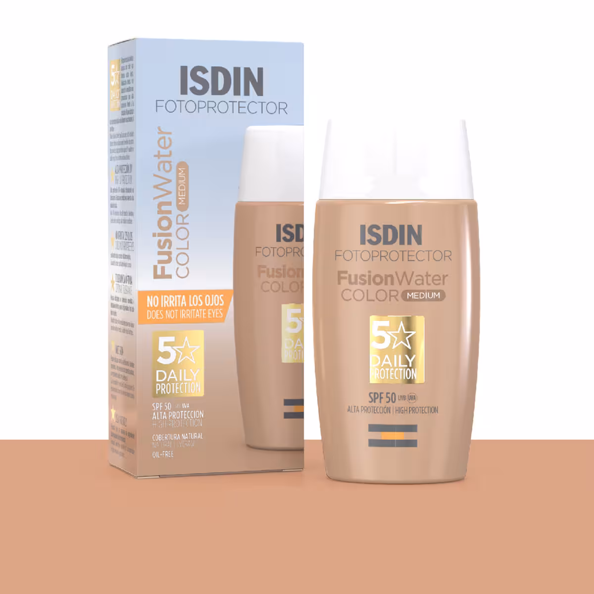 ضد آفتاب رنگی ایزدین Fusion Water SPF 50 رنگ مدیوم | محافظت بالا با جلوه طبیعی