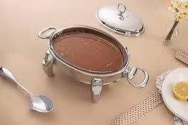 سوفله بیضی بزرگ پافیلی نقره ای ریور کد WD 300