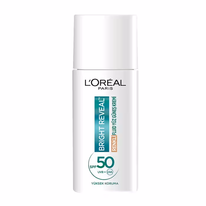 ضد آفتاب رنگی روشن کننده لورال Loreal مدل Bright Reveal رنگ Medium حجم 50 میل