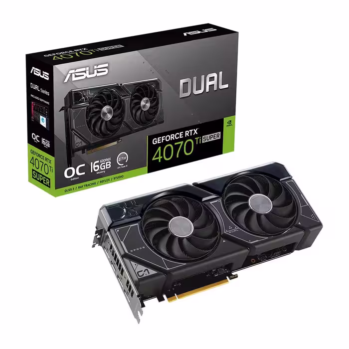 کارت گرافیک ایسوس (ASUS) مدل Dual GeForce RTX 4070 Ti SUPER OC Edition با 16 گیگابایت حافظه GDDR6X