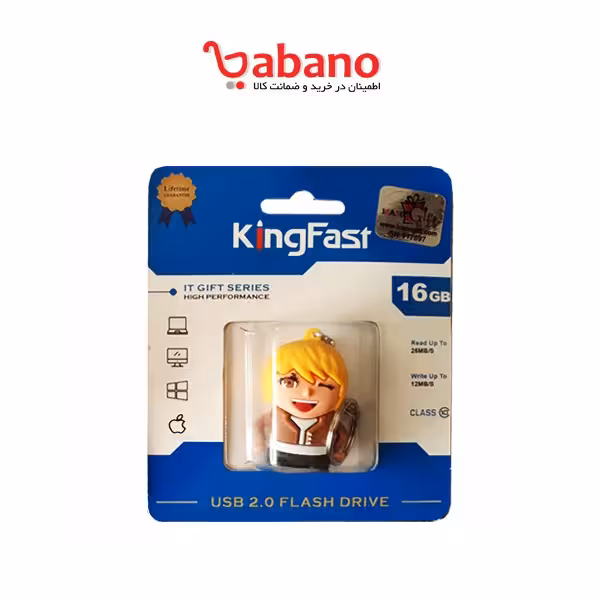 فلش مموری KINGFAST طرح عروسک ظرفیت 16 گیگابایت