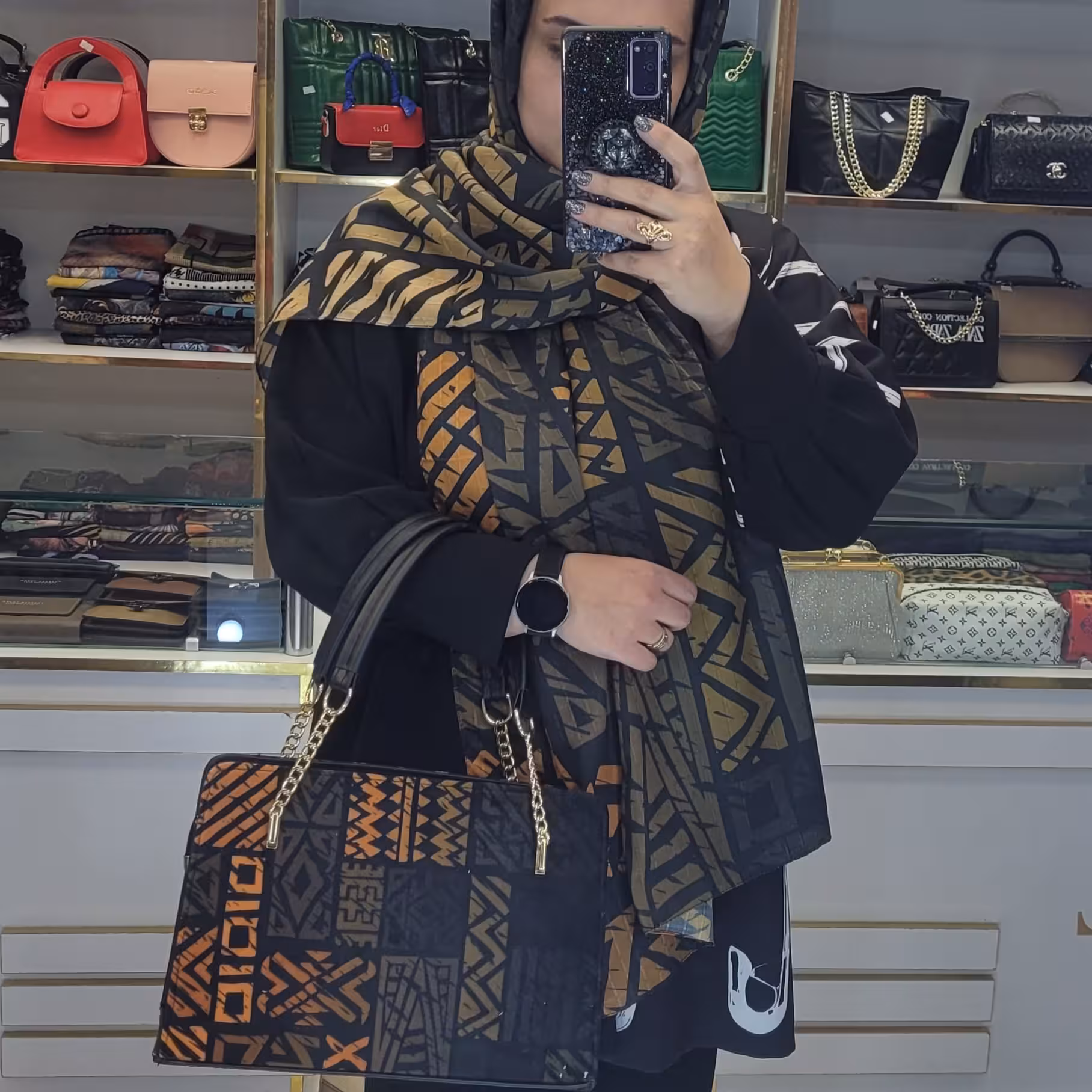ست کیف و شال 7008
