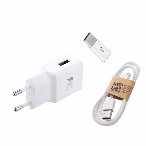 شارژر دیواری مدل ep-ta20ewe به همراه کابل microUSB و مبدل microUSB به USB-C | کالا مکس