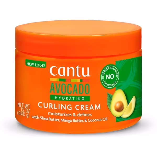 کرم آبرسان فر کننده آووکادو کنتو حجم 340 گرم Cantu Avocado Hydrating Curling Cream