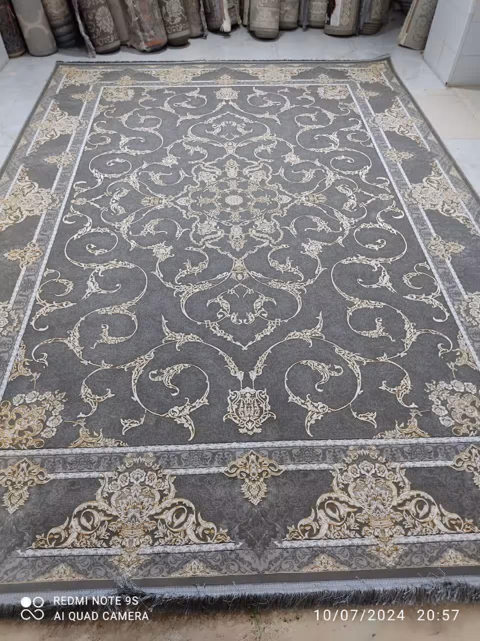 فرش ماشینی 1200شانه مدرن 12متری گل برجسته نخ اکرلیک(ارسال رایگان)