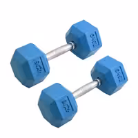 دمبل مدل شش ضلعی وزن 7.5 کیلوگرم بسته 2 عددی