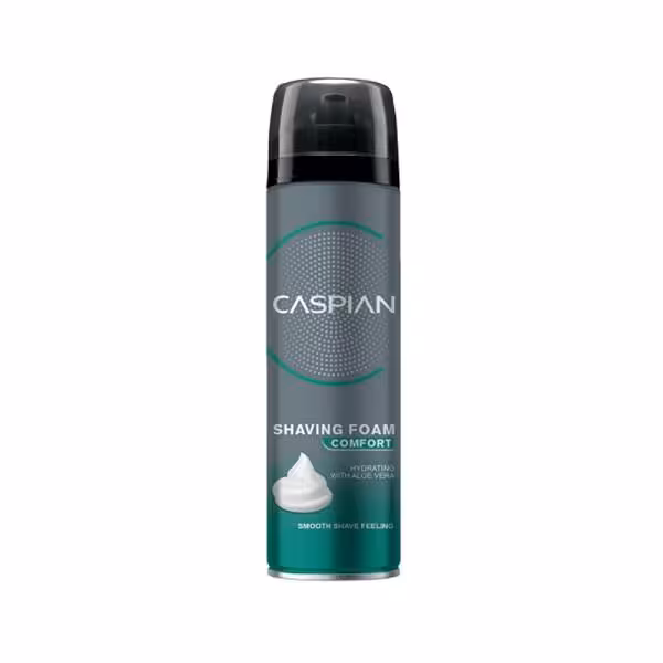 فوم اصلاح کاسپین مدل کامفورت حجم 200 میلی لیتر  Caspian Comfort Shaving Foam 200 Ml