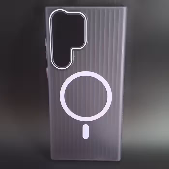 قاب موبایل مگسیف کرکره ای مناسب گوشی سامسونگ رنگ نقره ای