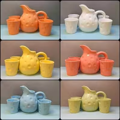 پارچ و لیوان توپی