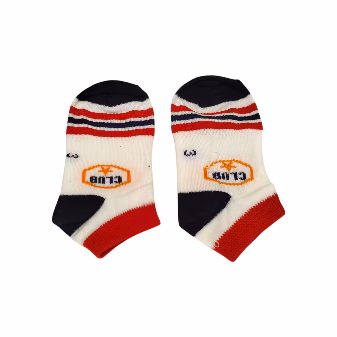 جوراب مچی کرم پسرانه طرح کلاپ مناسب 3 تا 4 سال