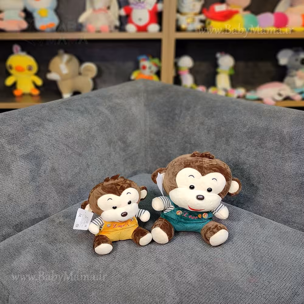 عروسک پولیشی میمون لباس کبریتی