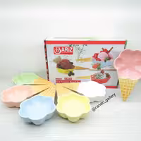 بستنی خوری (ست بستنی خوری باریز بستنی خوری رنگی بستنی خوری سرامیکی بستنی خوری حصیری)