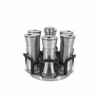 ست ادویه 6 تایی بلور با پابه گردان والرین (Valerian) مدل 13542Valerian Glassware