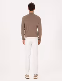 شلوار جین اسلیم فیت مردانه سفید کاشارل