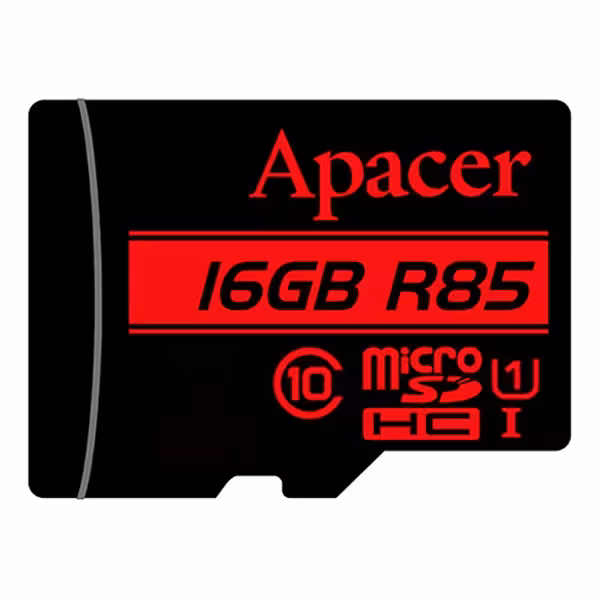کارت حافظه microSDHC اپیسر مدل AP16G کلاس 10 استاندارد UHS-I U1 سرعت 85MBps ظرفیت 16 گیگابایت