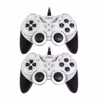 دسته بازی دوبل شوک دار باسیم Macher مدل MR-62 - سفید - RYL