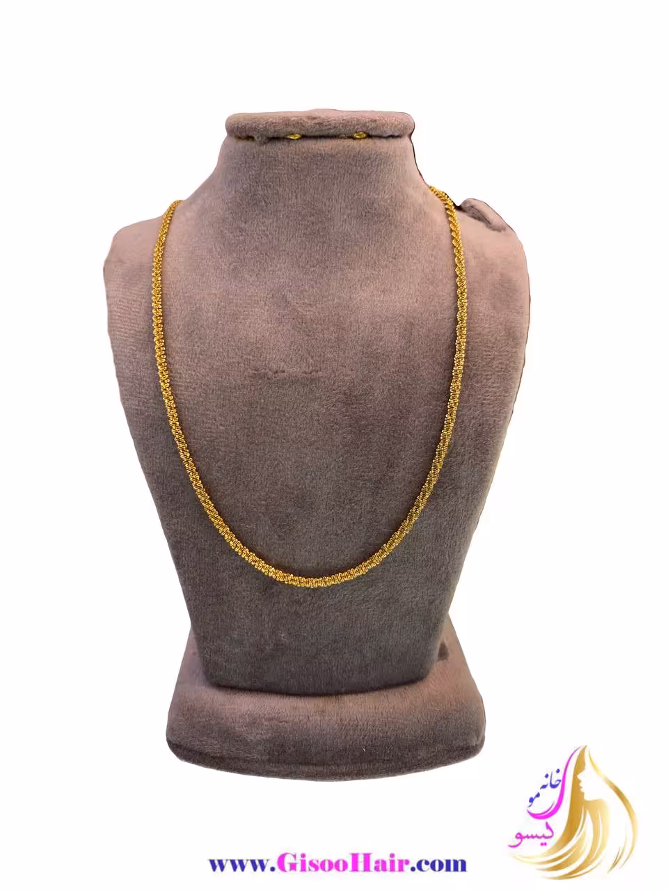 زنجیر استیل طلایی طرح خاویاری