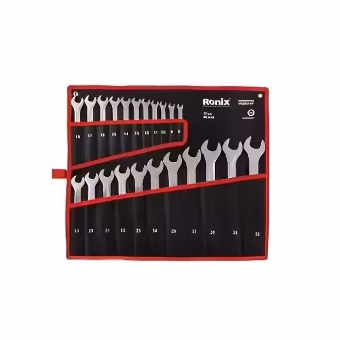 آچار یکسر تخت و یکسر رینگی رونیکس مدل RH-2159 مجموعه 22 عددی