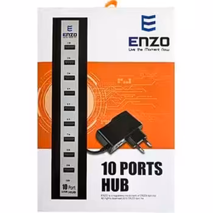 هاب آداپتور دار 10 پورت USB2 ENZOمدل UH-10A