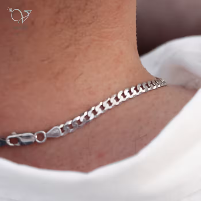 زنجیر مردانه کارتیه ظریف ایتالیایی