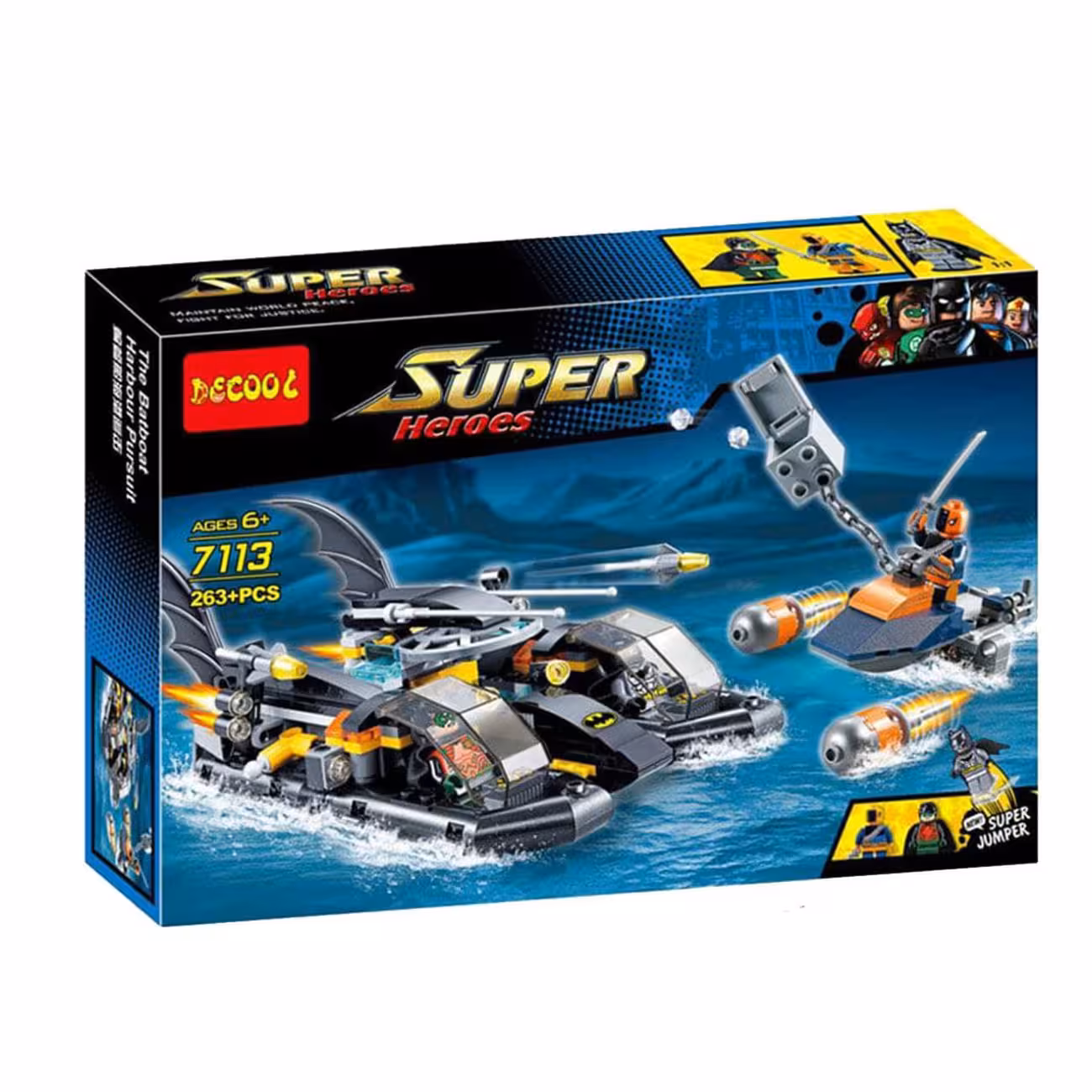 ساختنی دکول مدل super hero کد 7113