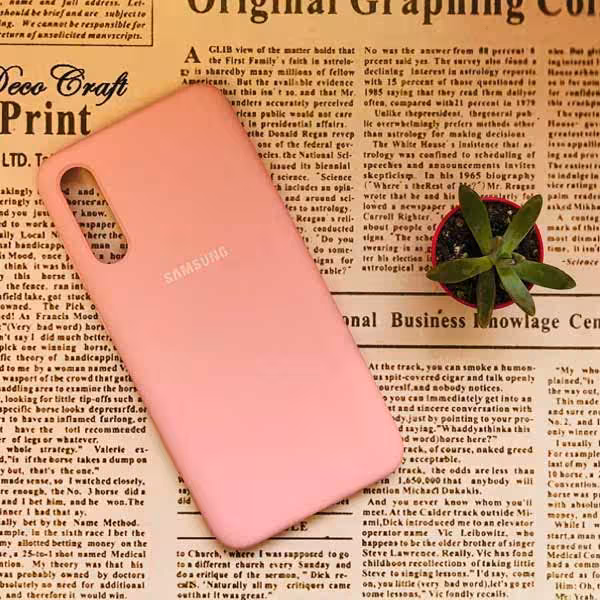 قاب سیلیکونی سامسونگ مدل A70 / A70S صورتی