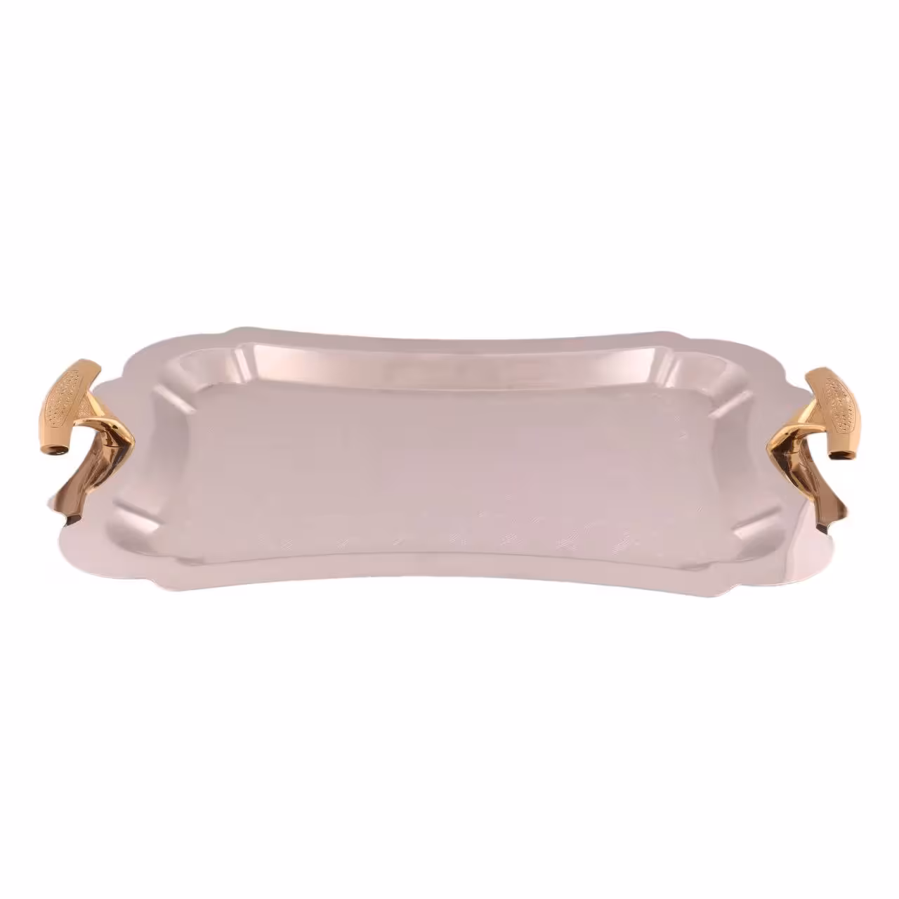 سینی مستطیل بزرگ دالبر دسته طلایی Diamond ریور کد G7116