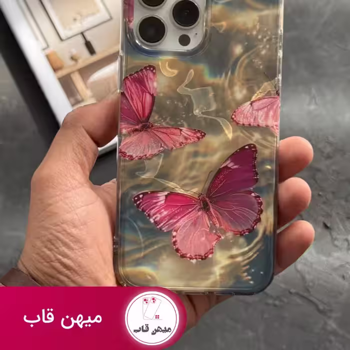 قاب گوشی آیفون پروانه قرمز اسکارلت - کد (73682)