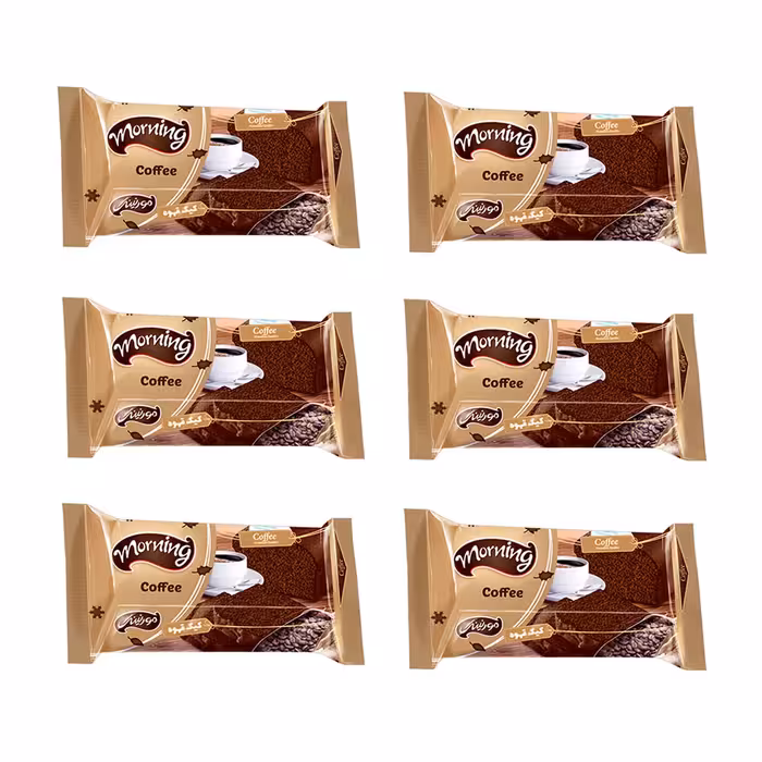 کیک صبحانه با طعم قهوه مورنینگ شیرین عسل 100 گرمی بسته 24 عددی