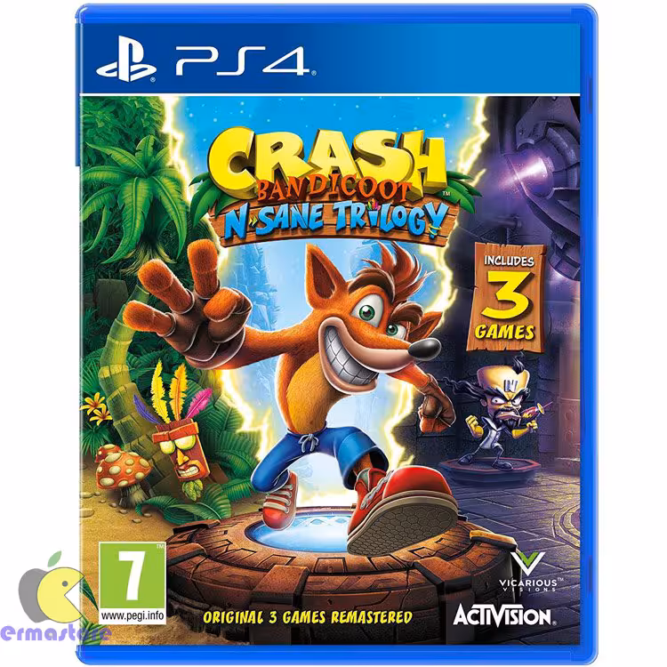 خرید بازی Crash Bandicoot N. Sane Trilogy | ریجن 2 | پلی استیشن 4