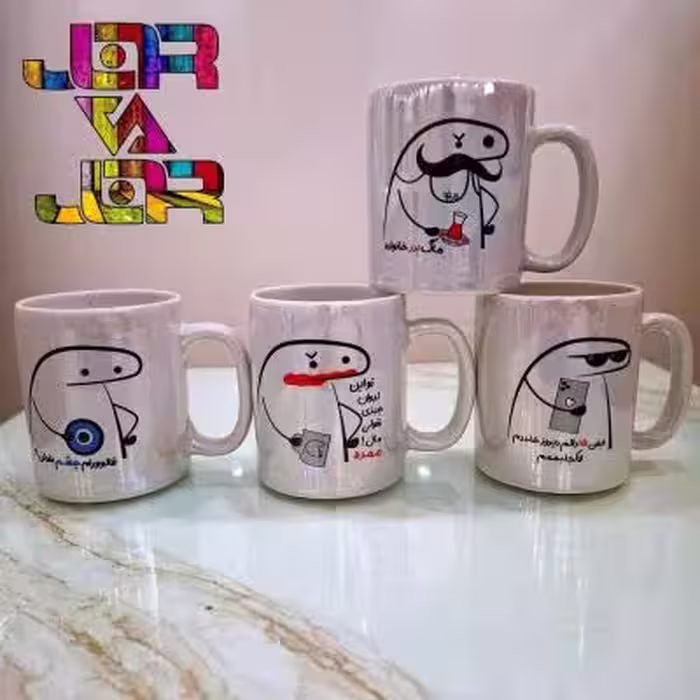 ماگ میقولی با رنگ لاستر براق