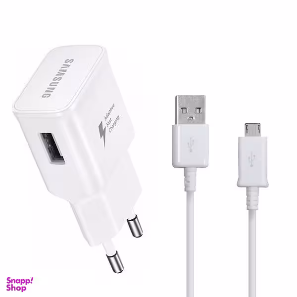 شارژر دیواری مدل QAS-94 به همراه کابل تبدیل microUSB غیر اصل