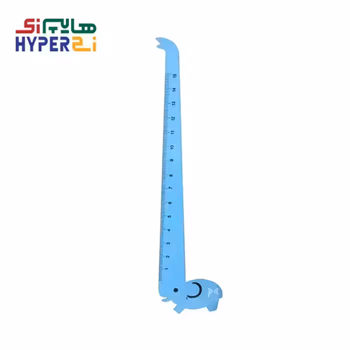 خط کش 15 سانتی چوبی طرح فیل