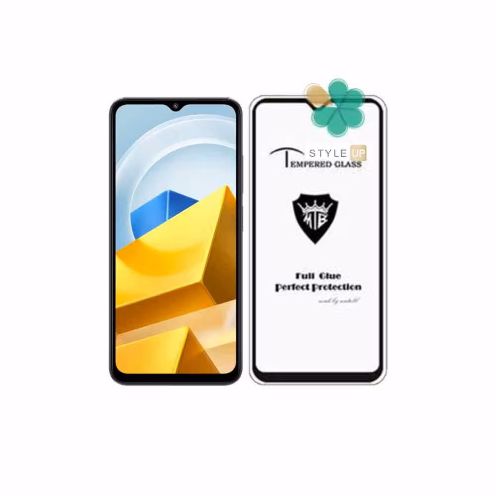 گلس میتوبل گوشی شیائومی Xiaomi Poco M5 مدل تمام صفحه