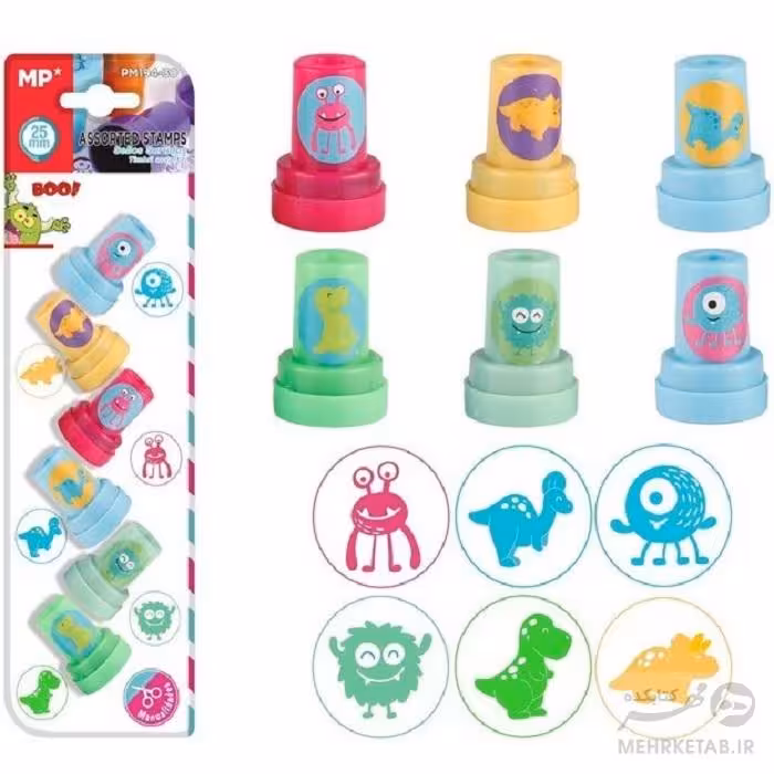 بلیستر شش عددی مهر  طرح حیوانات باستان pm194-30