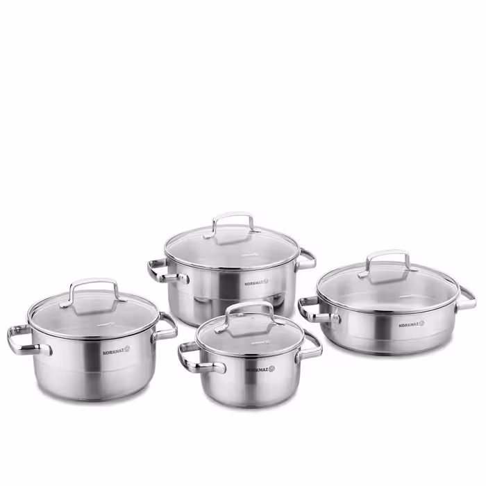 سرویس قابلمه استیل 8 پارچه کرکماز اصل ترکیه مدل Stila A1965