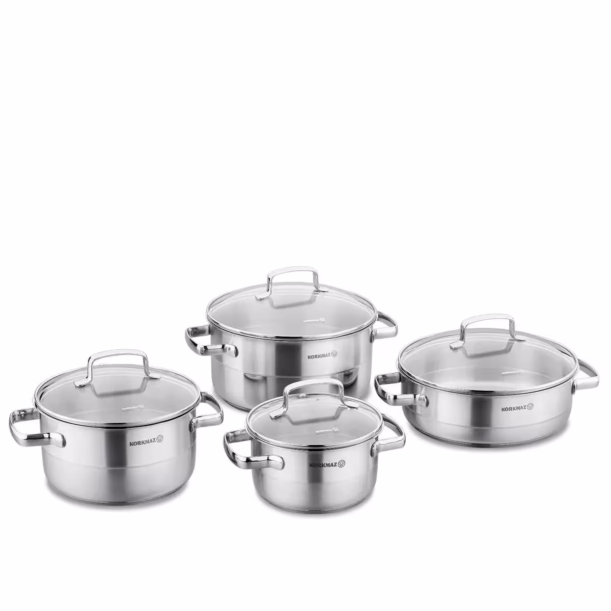 سرویس قابلمه استیل 8 پارچه کرکماز اصل ترکیه مدل Stila A1965