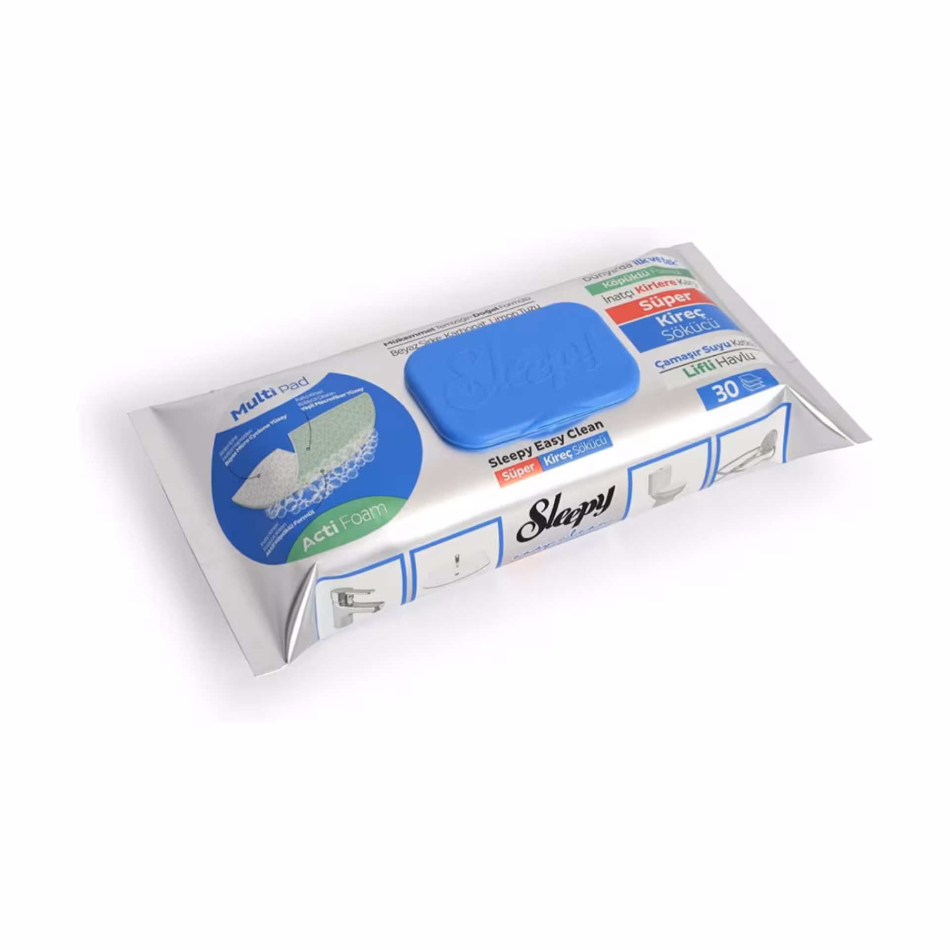 دستمال مرطوب رسوب زدا و آهک اسلیپی Sleepy ترکیه عددی30