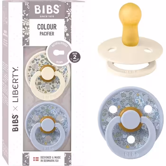 پک دو عددی پستانک بیبس BIBS مدل  Dusty Blue Mix سایز 6-18 ماه