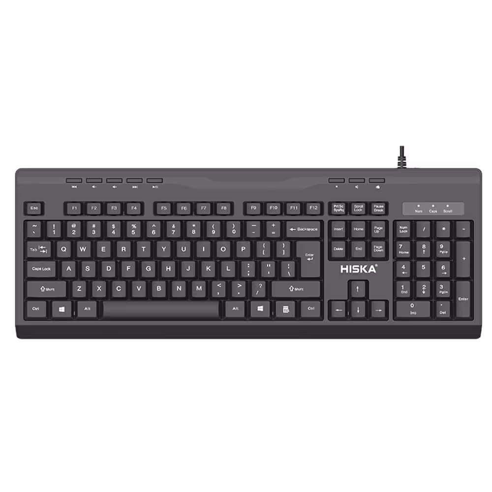 کیبورد سیم دار هیسکا HISKA HX-KE200