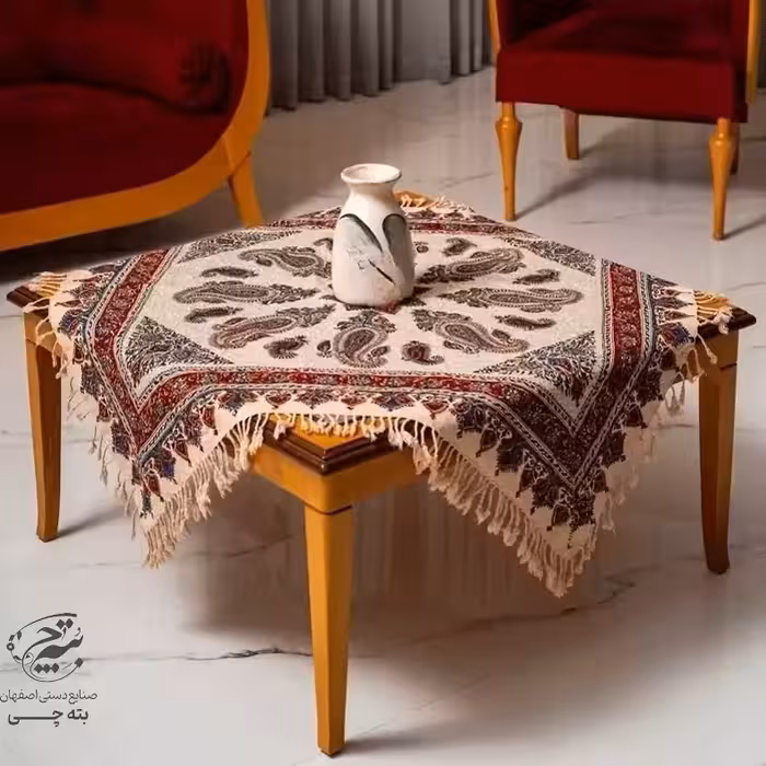 سفره قلمکارمربع بته کاجی اعلا 120