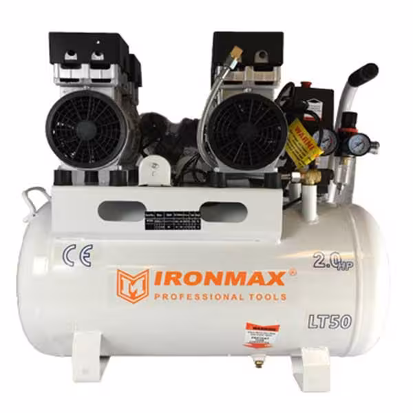 پمپ باد 50 لیتری سایلنت آیرون مکس