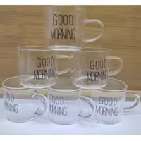 شات پیرکس ساده Good morning (6 عددی)
