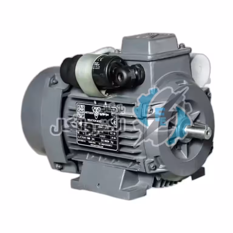 الکتروموتور موتوژن 0.55 کیلووات 1500 دور تک فاز کلاچ دار