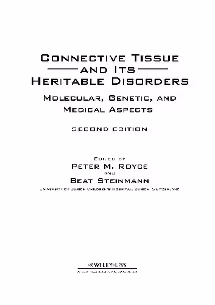 خرید و دانلود نسخه کامل کتاب Connective Tissue and Its Heritable Disorders Molecular, Genetic, and Medical Aspects