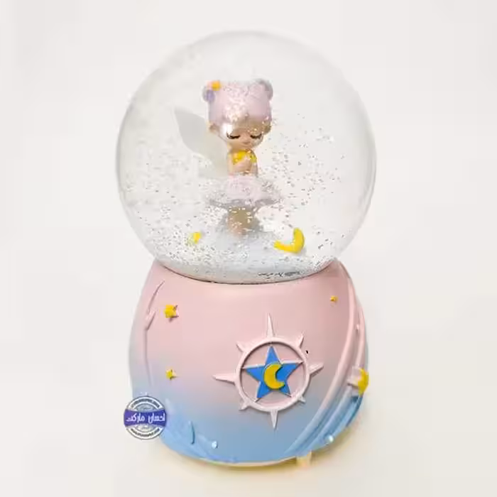 گوی چراغدار موزیکال پمپی برفی دختر با بال فرشته