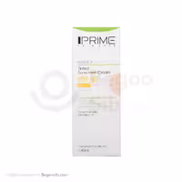 کرم ضد آفتاب رنگی فاقد چربی پرایم SPF60 مناسب پوست های چرب و دارای جوش بژ روشن 40 میلی لیتری