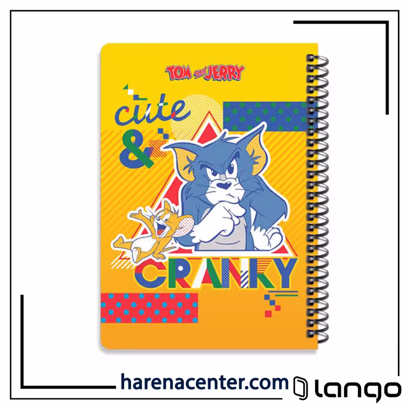 دفتر مدرسه طرح تام و جری کد 1 برند لانگو